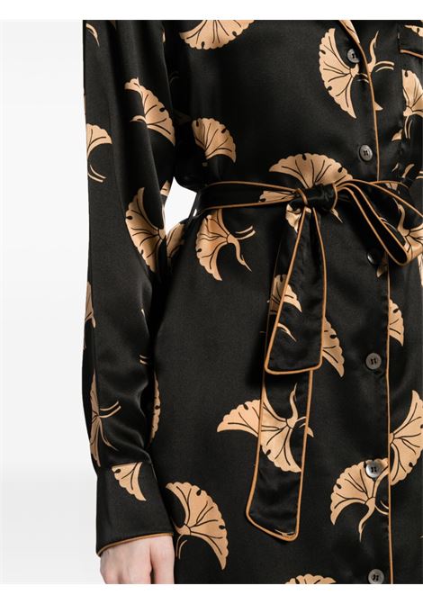 Black doralas graphic-print dress - women DRIES VAN NOTEN | 2410110138141900